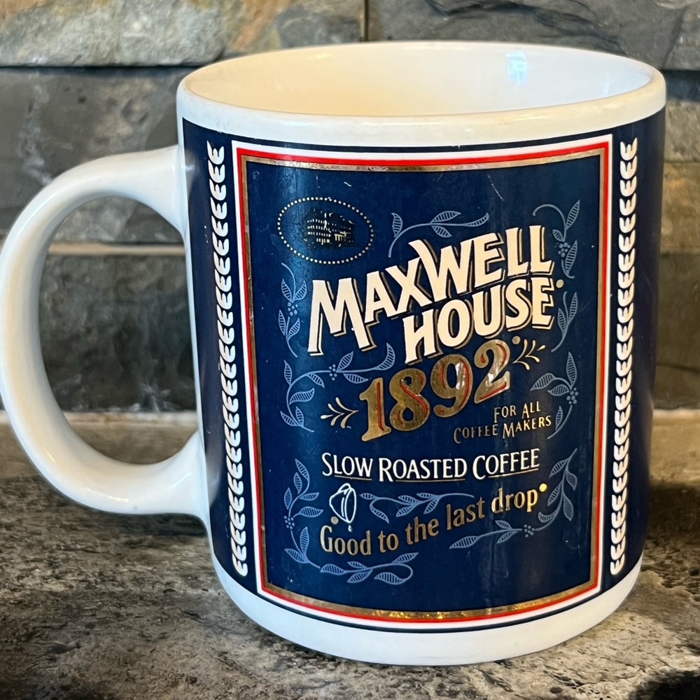 Maxwell House 1892, Slow Roasted Coffee Mug The Tin Box Company of America 1993